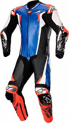 Alpinestars Racing Absolute V2, Lederkombi 1tlg. perforiert - Blau/Schwarz/Weiß/Neon-Rot - 50 Alpinestars Racing Absolute V2, Lederkombi 1tlg. perforiert - Blau/Schwarz/Weiß/Neon-Rot - 50 von Alpinestars