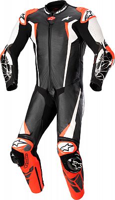 Alpinestars Racing Absolute V2, Lederkombi 1tlg. perforiert - Schwarz/Weiß/Neon-Rot - 48 Alpinestars Racing Absolute V2, Lederkombi 1tlg. perforiert - Schwarz/Weiß/Neon-Rot - 48 von Alpinestars