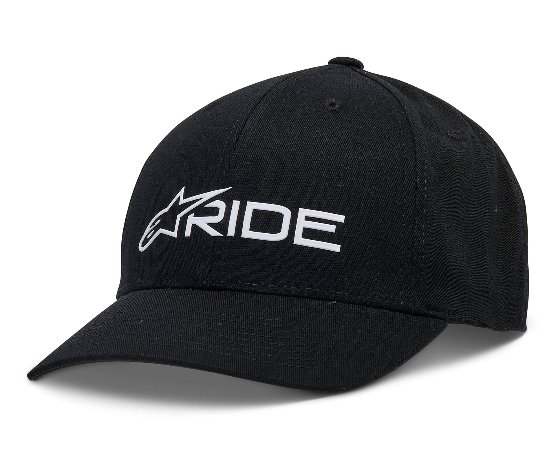 Alpinestars Ride 3.0 Hat Baseballkappe Herren mit vorgebogenem Schirm und hinten Schnappverschluss Schwarz/Weiß Einheitsgröße Alpinestars Ride 3.0 Hat Baseballkappe Herren mit vorgebogenem Schirm und hinten Schnappverschluss Schwarz/Weiß Einheitsgröße von Alpinestars