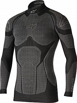 Alpinestars Ride Tech, Funktionsshirt langarm Winter - Schwarz/Grau - XL/XXL von Alpinestars