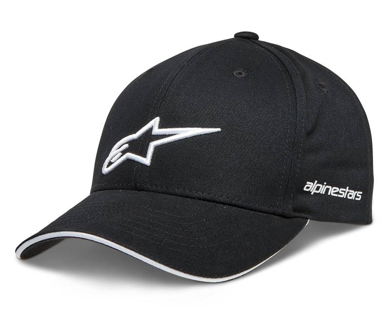 Alpinestars Rostrum Hat Herren Baseballkappe Schwarz/Weiß Einheitsgröße von Alpinestars