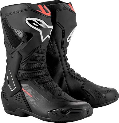 Alpinestars SMX-6 V3, Stiefel - Schwarz/Neon-Rot - 46 EU von Alpinestars