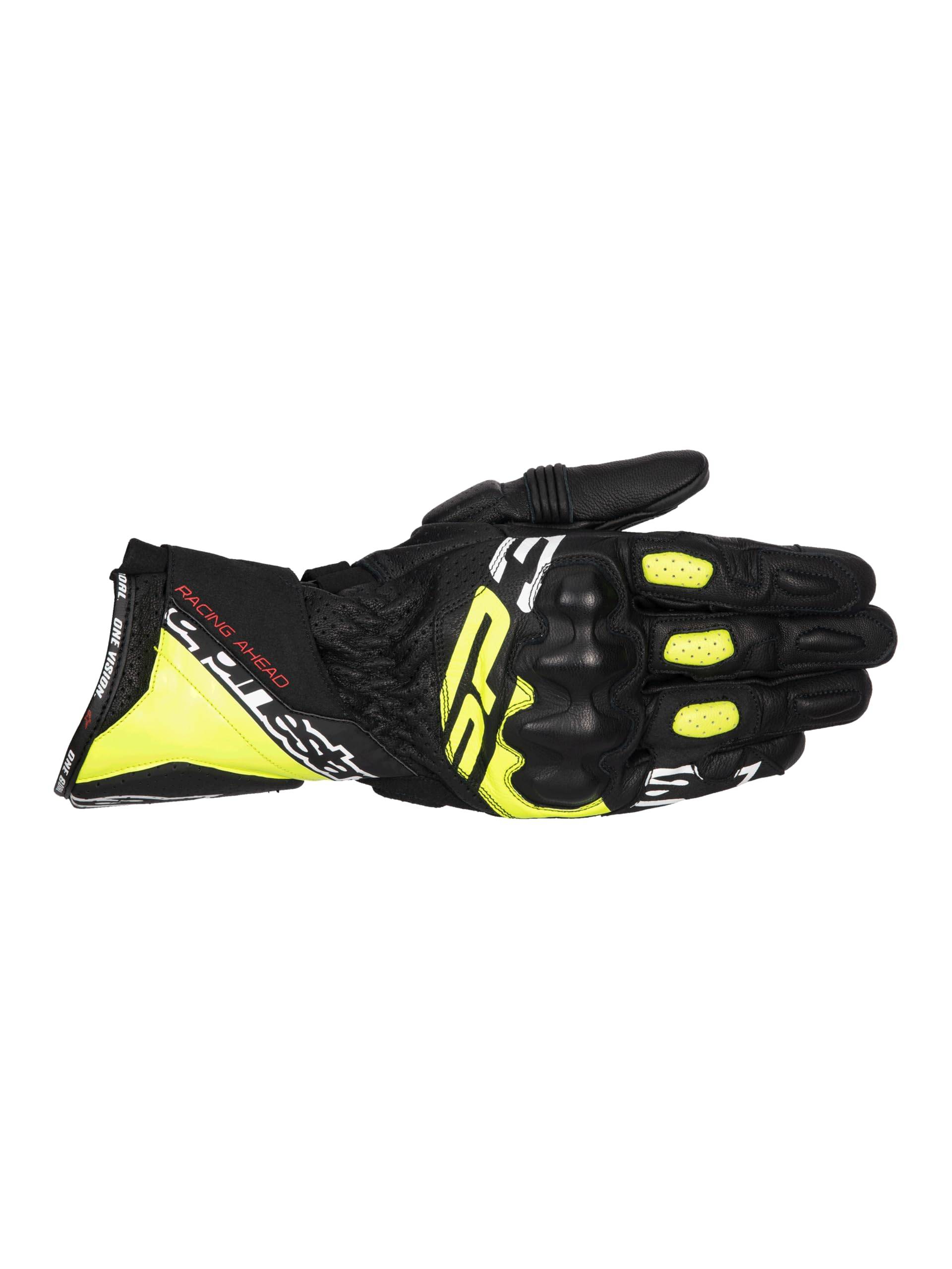 Alpinestars SP-3 Black Yellow Fluo White Leder Motorrad Handschuhe, L Alpinestars SP-3 Black Yellow Fluo White Leder Motorrad Handschuhe, L von Alpinestars