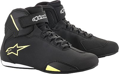 Alpinestars Sektor, Schuhe - Schwarz/Neon-Gelb - 13 US von Alpinestars