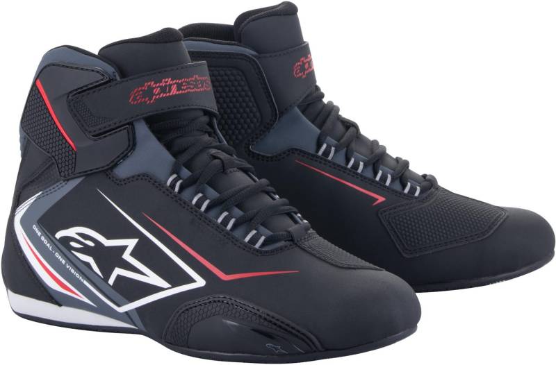 Alpinestars Sektor Wasserfeste Motorradschuhe (Black/White/Grey,40.5) von Alpinestars