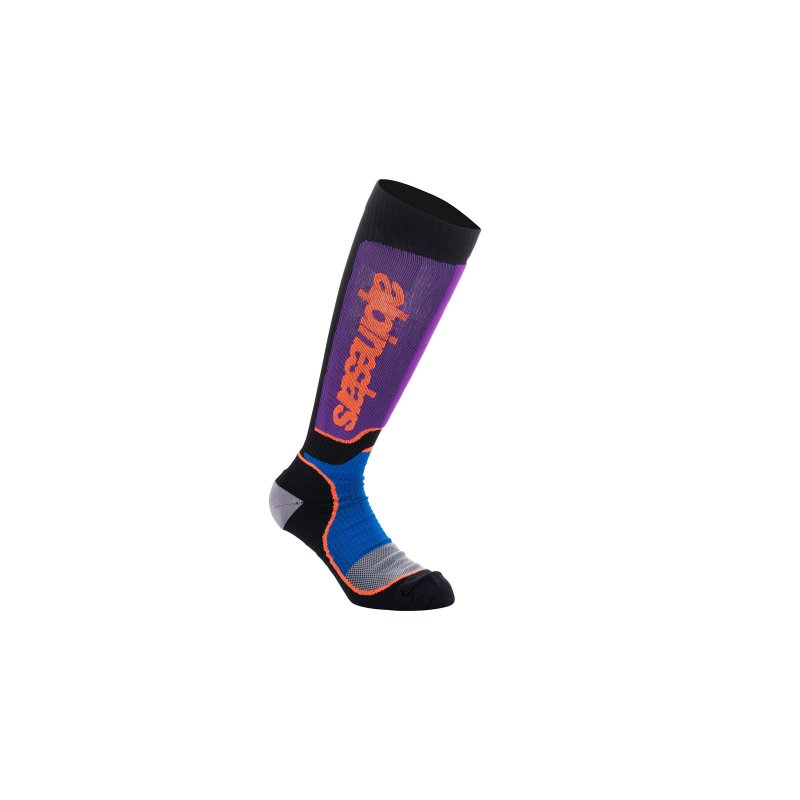 Alpinestars Socken Mx Plus Blk/Pur/Bl von Alpinestars