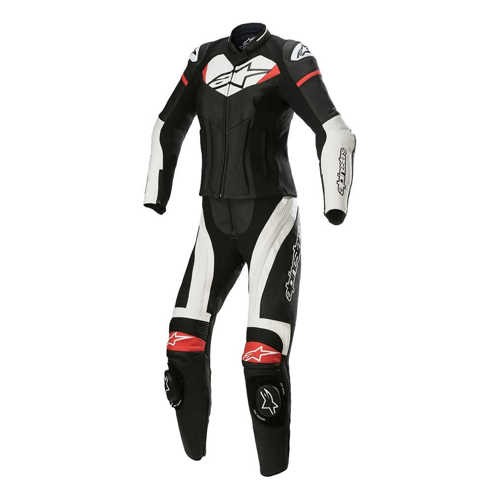 Alpinestars Stella GP Plus 2tlg. Motorradlederkombi Damen (schwarz/weiß/rot), 36 (42) von Alpinestars
