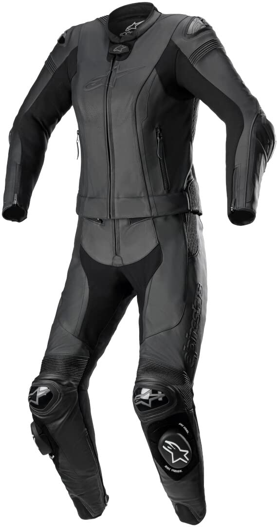 Alpinestars Stella Missile V2 2-Teiler Motorrad Damen Lederkombi (Black,42) von Alpinestars