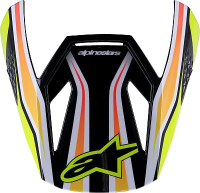 Alpinestars Supertech S-M3 Wurx, Helmschirm Jugend - Schwarz/Neon-Gelb/Blau - Einheitsgröße von Alpinestars