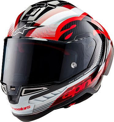 Alpinestars Supertech S-R10 Team, Integralhelm - Schwarz/Rot/Weiß - XL von Alpinestars