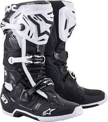 Alpinestars Tech 10, Stiefel - Schwarz/Weiß - 12 US Alpinestars Tech 10, Stiefel - Schwarz/Weiß - 12 US von Alpinestars
