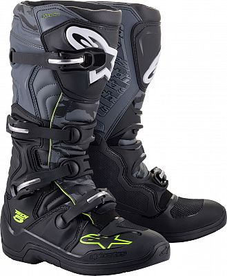 Alpinestars Tech 5 S23, Stiefel - Schwarz/Grau/Neon-Gelb - 10 US von Alpinestars