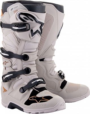 Alpinestars Tech 7 Enduro Drystar, Stiefel wasserdicht - Grau/Beige - 13 US von Alpinestars