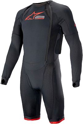 Alpinestars Tech-Air 10 Race System, Funktionsanzug kurz - Schwarz/Hellrot - XXL von Alpinestars