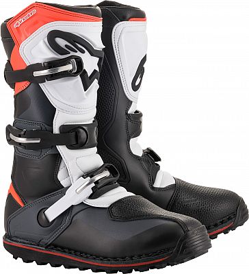 Alpinestars Tech T S23, Stiefel - Schwarz/Grau/Neon-Rot - 13 US von Alpinestars