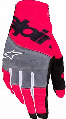 Alpinestars Techstar, Handschuhe - Neon-Pink/Grau/Schwarz - XXL von Alpinestars