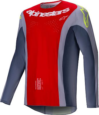 Alpinestars Techstar Melt, Trikot - Rot/Grau/Dunkelgrau - S von Alpinestars