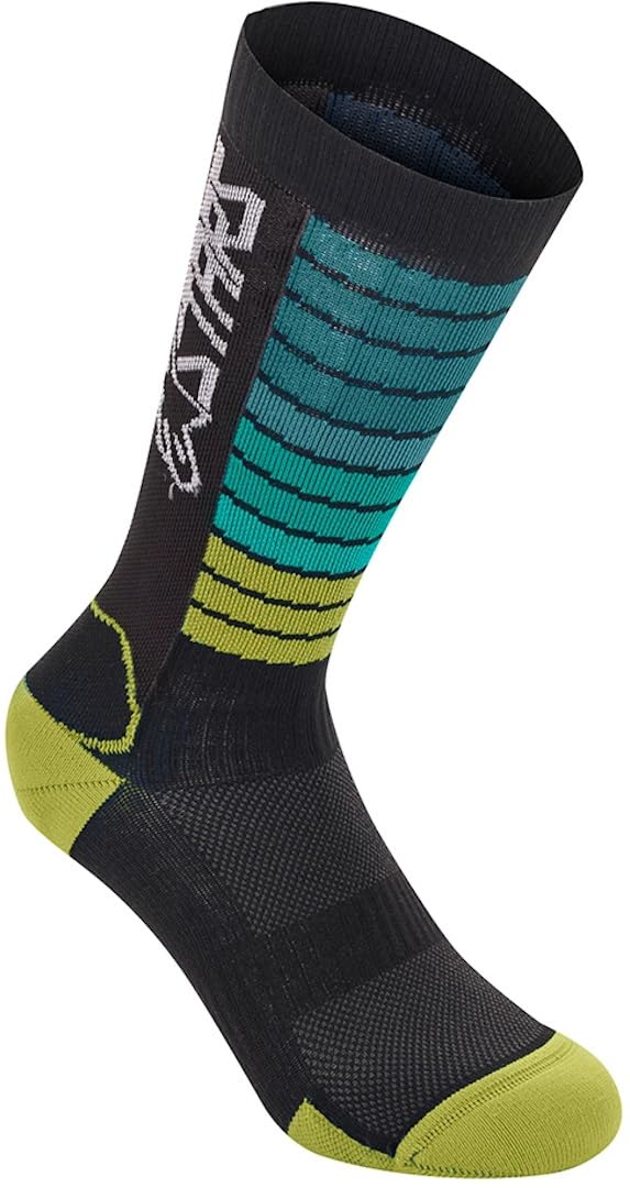 Alpinestars Unisex Drop Socks 22 Bekleidung, schwarz/gelb, L von Alpinestars