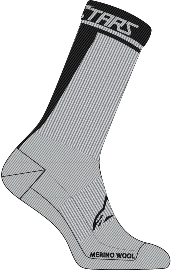 Alpinestars Unisex Merino Socks 24 Bekleidung, grau/schwarz, M von Alpinestars