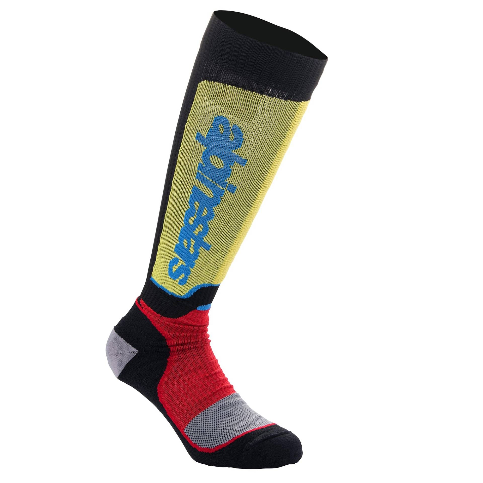 Alpinestars Unisex Plus Technische Socken MX, Black Red Light Blue, M Alpinestars Unisex Plus Technische Socken MX, Black Red Light Blue, M von Alpinestars