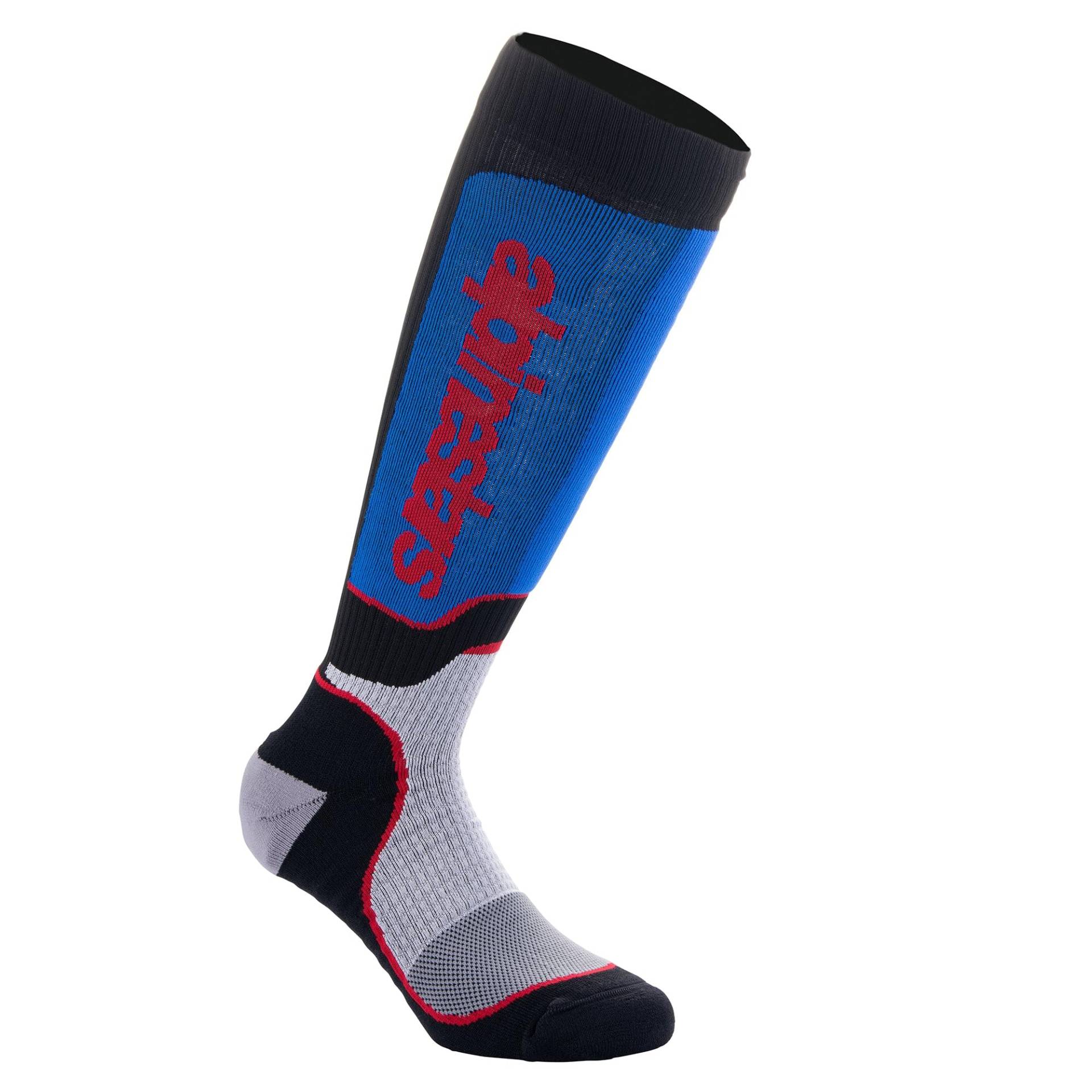 Alpinestars Unisex Plus Technische Socken MX, Schwarz Weiß Königsblau, S Alpinestars Unisex Plus Technische Socken MX, Schwarz Weiß Königsblau, S von Alpinestars