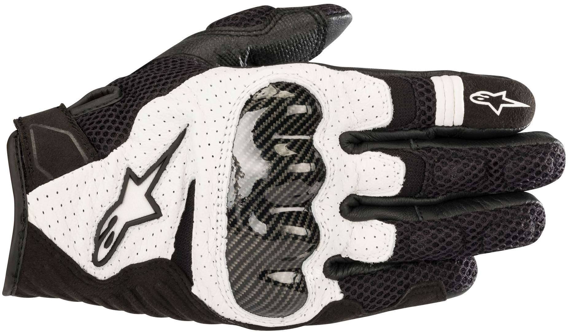 Alpinestars Motorradhandschuhe Smx-1 Air V2 Gloves Black White, Schwarz/Weiss, XL von Alpinestars