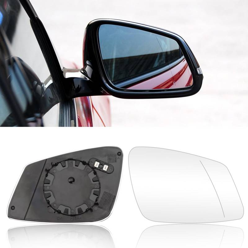Altsbaos 1PCS Ersatzspiegel Beheizbar Kompatibel mit BMW 1 2 3 4 5 6 7er i3 X1 Spiegelglas F20 F21 F22 F23 F45 F46 F30 F31 F32 F33 F34 F36 F48 F10 F11 F12 F13 F01 F02 F04 F06 F07 (1PCS Rechts) von Altsbaos