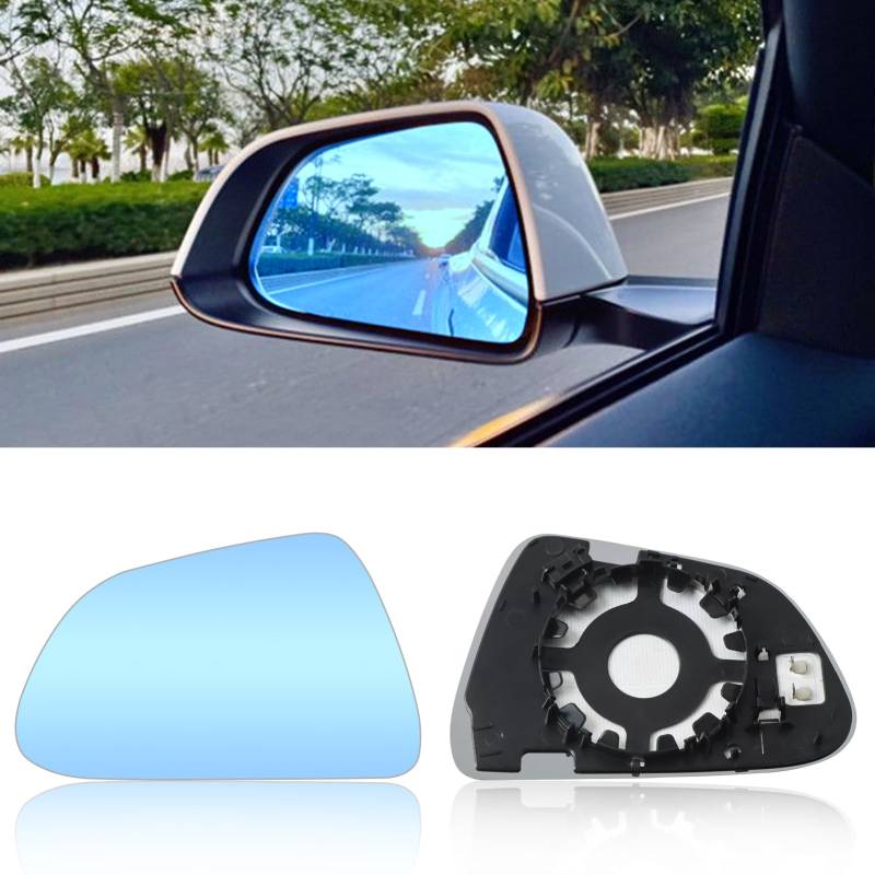 Altsbaos 2PCS Ersatzspiegel Kompatibel mit Tesla Model 3 Spiegelglas 2017-2023,Beheizte Antibeschlag-Rückspiegel Spiegelglas Model 3, Blendschutz Blau(Links+Rechts) von Altsbaos