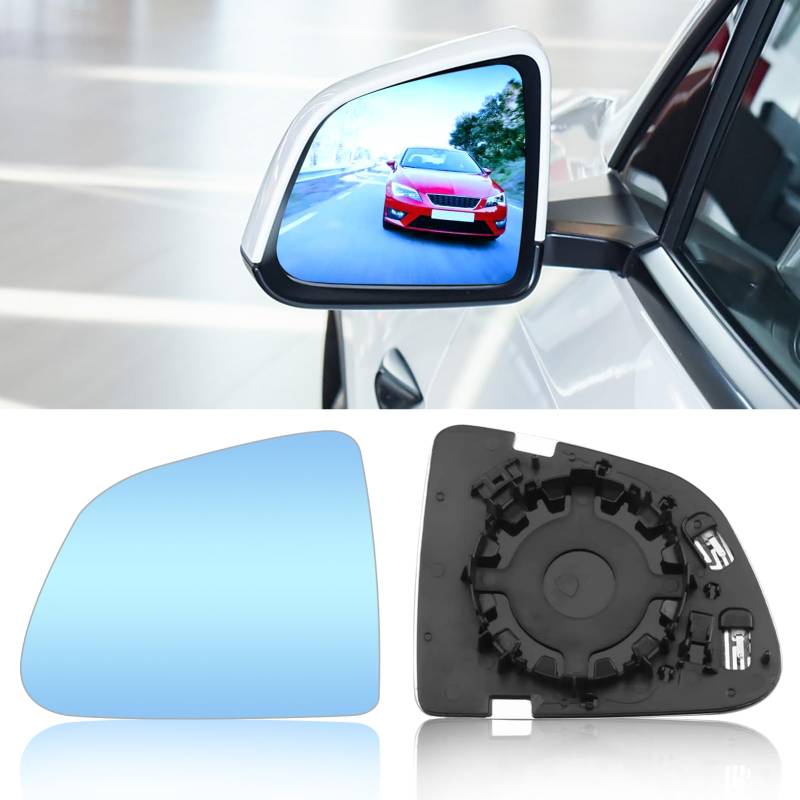 Altsbaos 2PCS Ersatzspiegel Kompatibel mit Tesla model y Spiegelglas 2020-2024,Beheizte Antibeschlag-Rückspiegel Spiegelglas model y, Blendschutz Blau(Links+Rechts) von Altsbaos