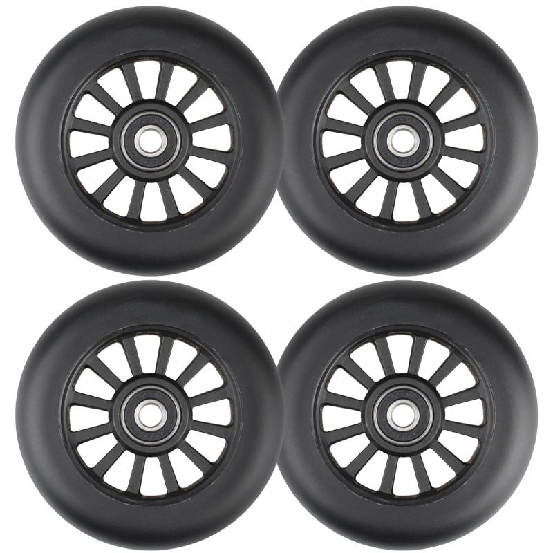 100mm Scooter Rollen - 2 Stück 100mm Scooter Ersatzräder räder Wheels mit ABEC-9 Lager - 88A stunt scooter Rollen Wheels für Apollo Albott Hudora Kesser Fuzion von Aluscota