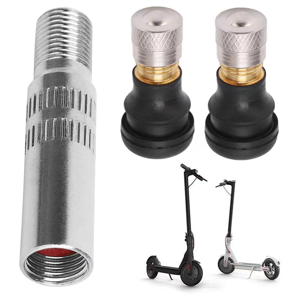 Adapter Ventiladapter Ventilverlängerung Autoventil Ventil Verlängerung für Scooter Auto LKW Van Caravan den G30 Xiaomi M365 1S Essential Pro 2 Elektroroller von Aluscota