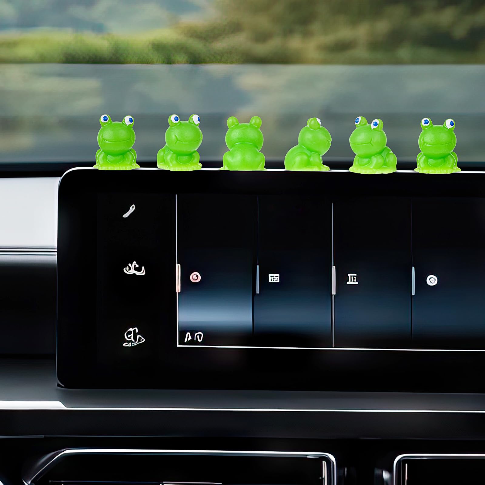 Amabro Mini Harz Frosch Figuren, 20 Stück Grüne Frosch Figuren Auto Rückspiegel Dekoration Niedliches Autozubehör Auto Innenraum Deko Mini Frog für Damen und Herren Amabro Mini Harz Frosch Figuren, 20 Stück Grüne Frosch Figuren Auto Rückspiegel Dekoration Niedliches Autozubehör Auto Innenraum Deko Mini Frog für Damen und Herren von Amabro