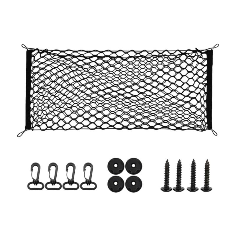 Amagogo Auto Gepäcknetz für den Kofferraum, Aufbewahrungslösung für Transport, 110cmx40cm von Amagogo