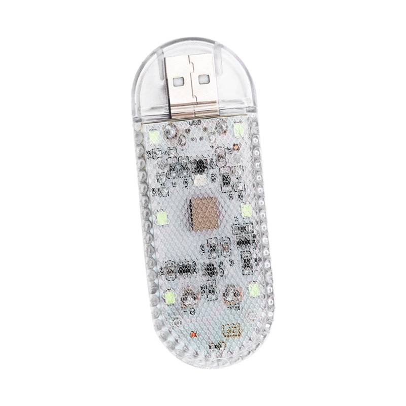 Amagogo Auto LED Innenraumlampe, Atmosphärenlicht, Nachtbeleuchtung, Fahrzeugdekor, Kabelloses Touch Licht für Zuhause Und SUV, Box eisblau von Amagogo
