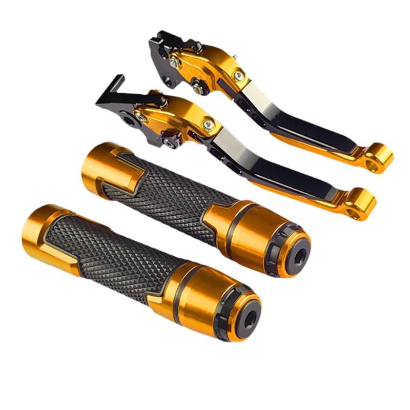 Amagogo Lenker Hebel Set für CBR650R mit klappbaren Funktionen, Gold von Amagogo