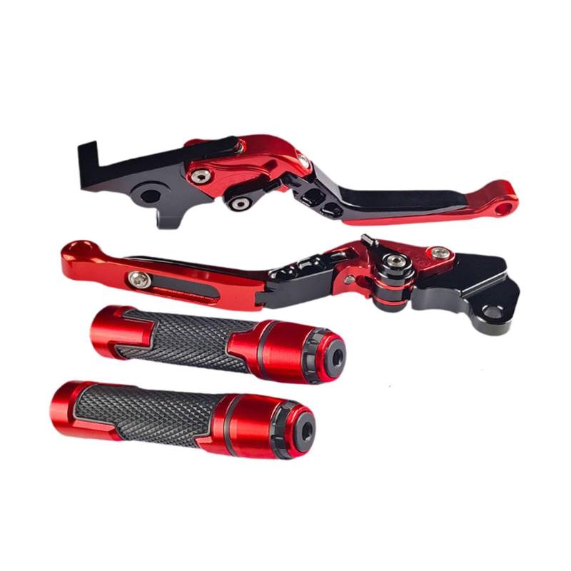 Amagogo Lenker Hebel Set für CBR650R mit klappbaren Funktionen, Rot von Amagogo
