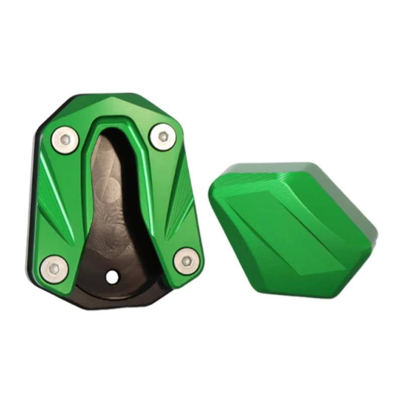 Amagogo Motorrad Kickstand Pad Extender vergrößerte Seitenständer Stützmattenmattenmattenverlängerung für 368G Outdoor -Parkplätze, GrÜn von Amagogo