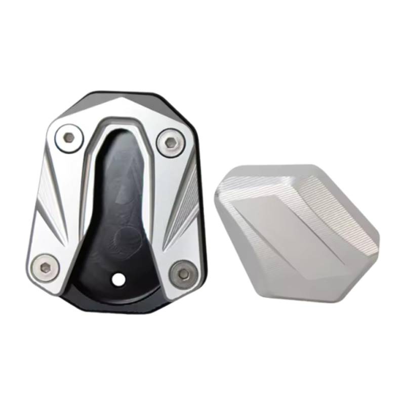 Amagogo Motorrad Kickstand Pad Extender vergrößerte Seitenständer Stützmattenmattenmattenverlängerung für 368G Outdoor -Parkplätze, Splitter von Amagogo
