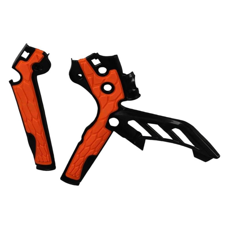 Amagogo Motorradrahmenschutz Seitenschutzabdeckung Dirtbike-Ersatzteile Ersetzen Sie Teile Rahmenschutz für SX 125, Orange Schwarz von Amagogo