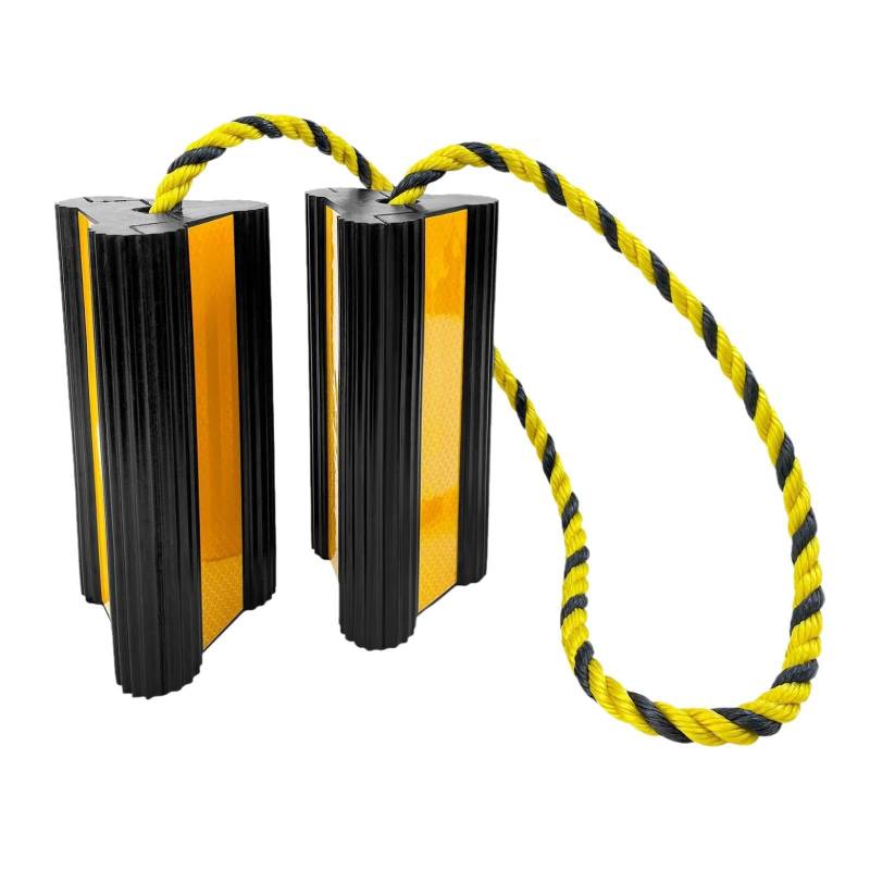 Amagogo RV Radlöschblöcke Reifen Block Stopper Chock Anhänger Schwer Duty Yellow von Amagogo