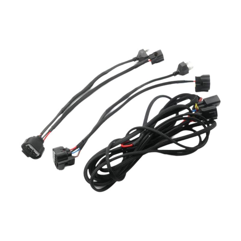 Amagogo Scheinwerferkonvertierungskabelbaumschichtverkabelungsanschluss -Adapter -Konverter -Kit Schwarz für Armaturen Ersetzen Teile Teile Ersetzen Sie von Amagogo