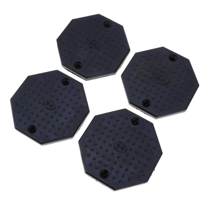 Amagogo Universal Gummiplatten 4X für Wagenheber Und SUV, Schwarz, Achteck von Amagogo