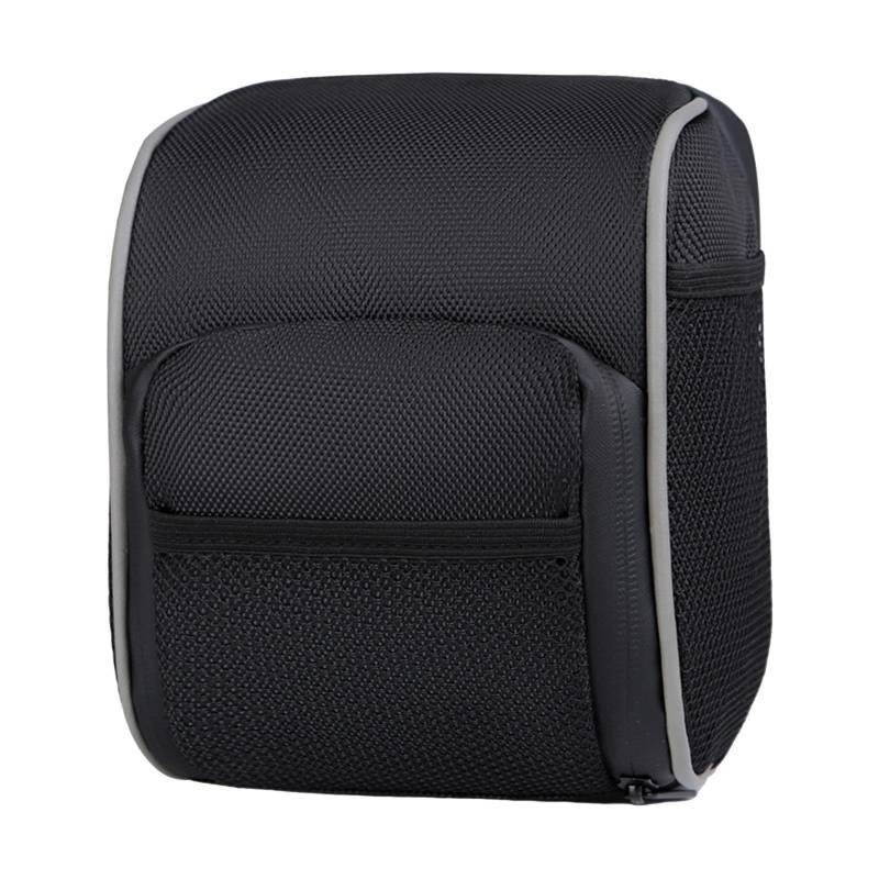 Amagogo Wasserdichte Fahrrad-Lenkertasche, Fahrrad-Fronttasche mit Netztaschen, reflektierende Aufbewahrungstasche für Männer, Frauen, Kinder, Outdoor, Rennrad, Mountainbikes, schwarz von Amagogo