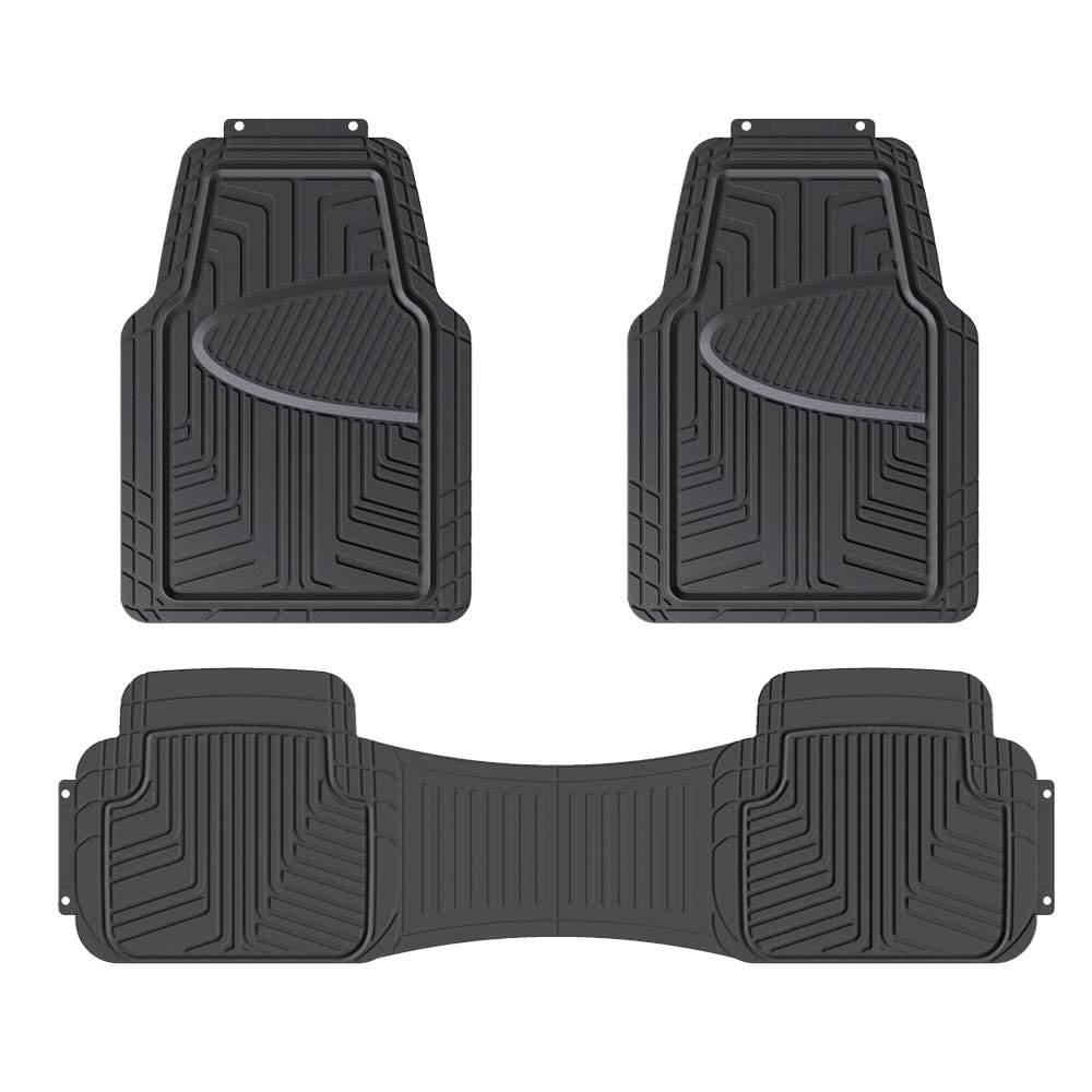Amazon Basics 3-teilige Gummi-Bodenmatte mit voller Abdeckung für Autos, SUVs und LKWs, schwarz Amazon Basics 3-teilige Gummi-Bodenmatte mit voller Abdeckung für Autos, SUVs und LKWs, schwarz von Amazon Basics