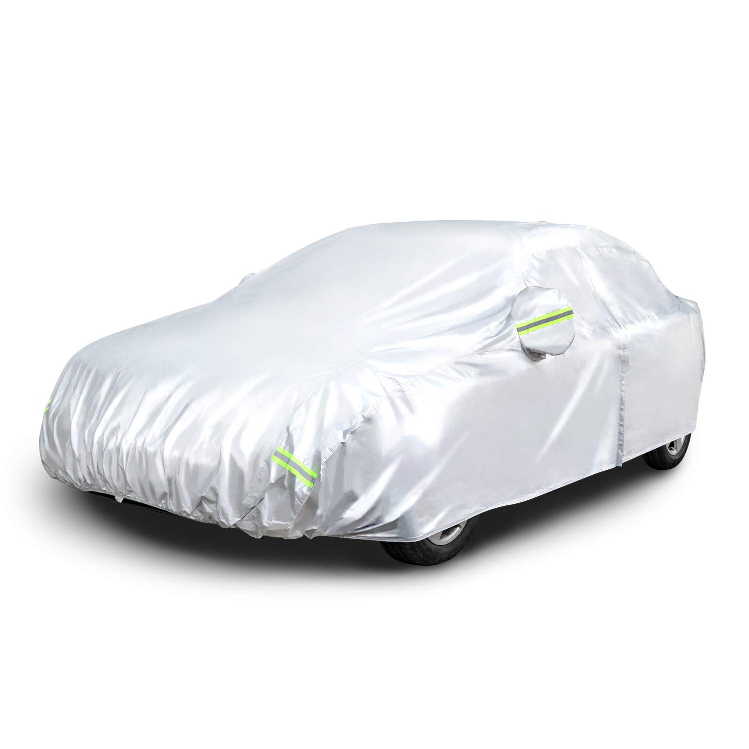 Amazon Basics Wetterfeste Autoabdeckung, 150D-Oxfordgewebe, Limousinen bis 483 cm, Silber Amazon Basics Wetterfeste Autoabdeckung, 150D-Oxfordgewebe, Limousinen bis 483 cm, Silber von Amazon Basics