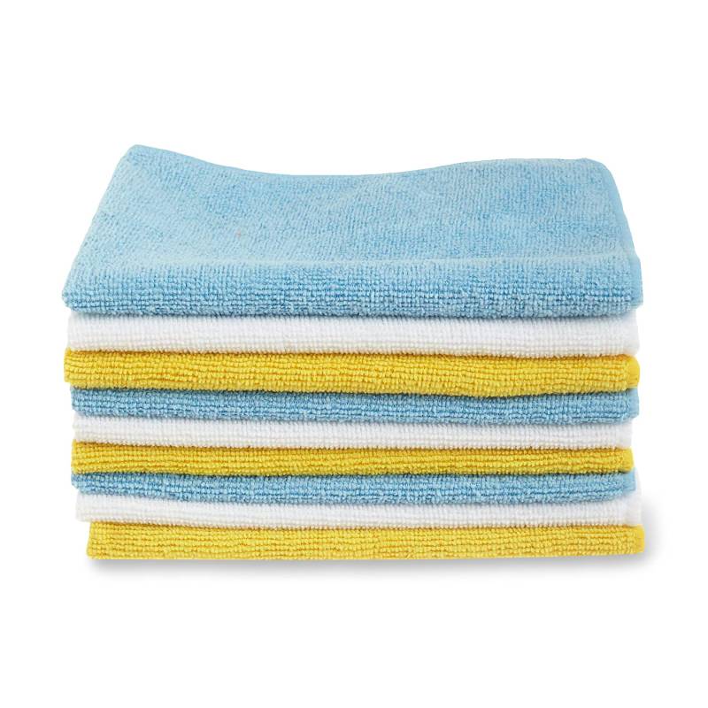 Amazon Basics Mikrofaser Reinigungstuch, 12 Stück, Mehrfarbig, 30.5 L x 40.5 B cm von Amazon Basics
