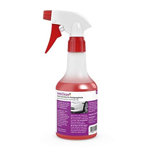 AmbiClean® Gleitmittel für Reinigungsknete zur optimalen Ergänzung der Autopflege, Reinigungsmittel zur schonenden Lack-Reinigung - 500ml von AmbiClean