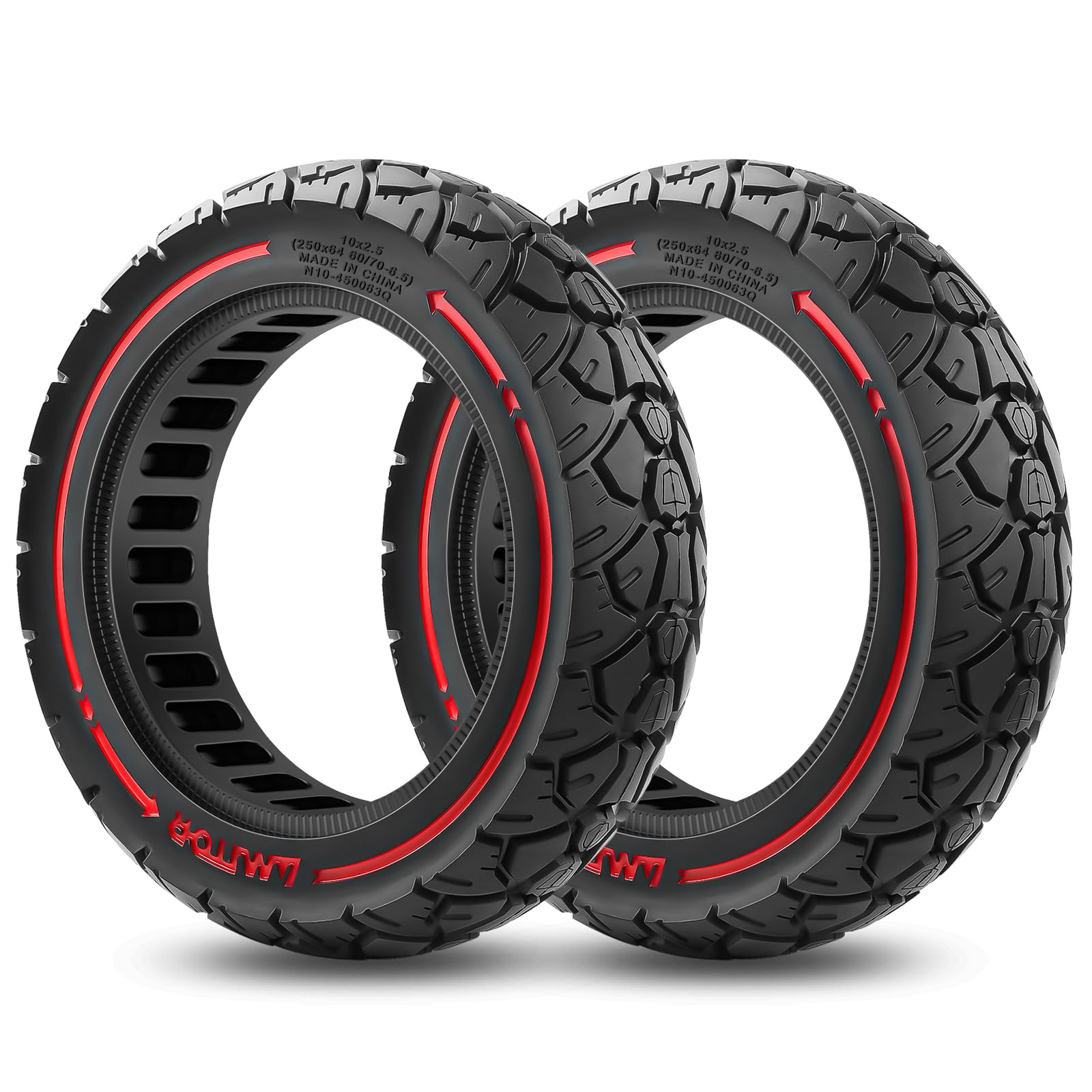 Amitor 60/70-6.5 Reifen Vollgummi für Ninebot MAX G30 G30P G30LP Reifen E Scooter 10x2,5, 10 Zoll Vollgummireifen Scooter Abriebfeste & Pannensichere, E Scooter Reifen 10 Zoll Offroad Vollgummi, 2PCS Amitor 60/70-6.5 Reifen Vollgummi für Ninebot MAX G30 G30P G30LP Reifen E Scooter 10x2,5, 10 Zoll Vollgummireifen Scooter Abriebfeste & Pannensichere, E Scooter Reifen 10 Zoll Offroad Vollgummi, 2PCS von Amitor