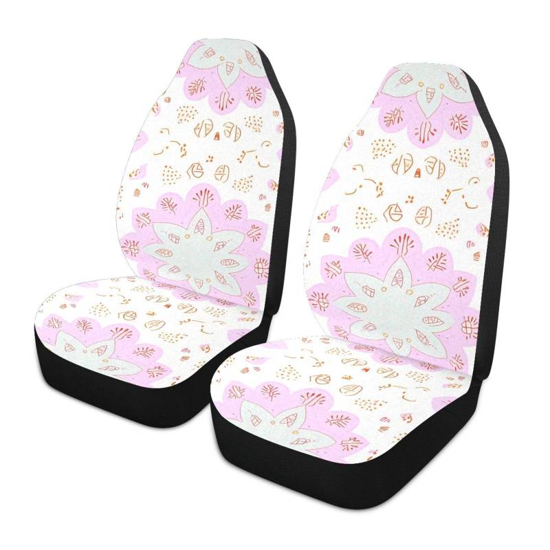 Amooorous Pfirsich-Pastell-Boho-Sommer-Sitzbezüge für den Sommer, dekorative Sitzbezüge für Autositze Cobertor de asientos para carro, 2 Stück von Amooorous