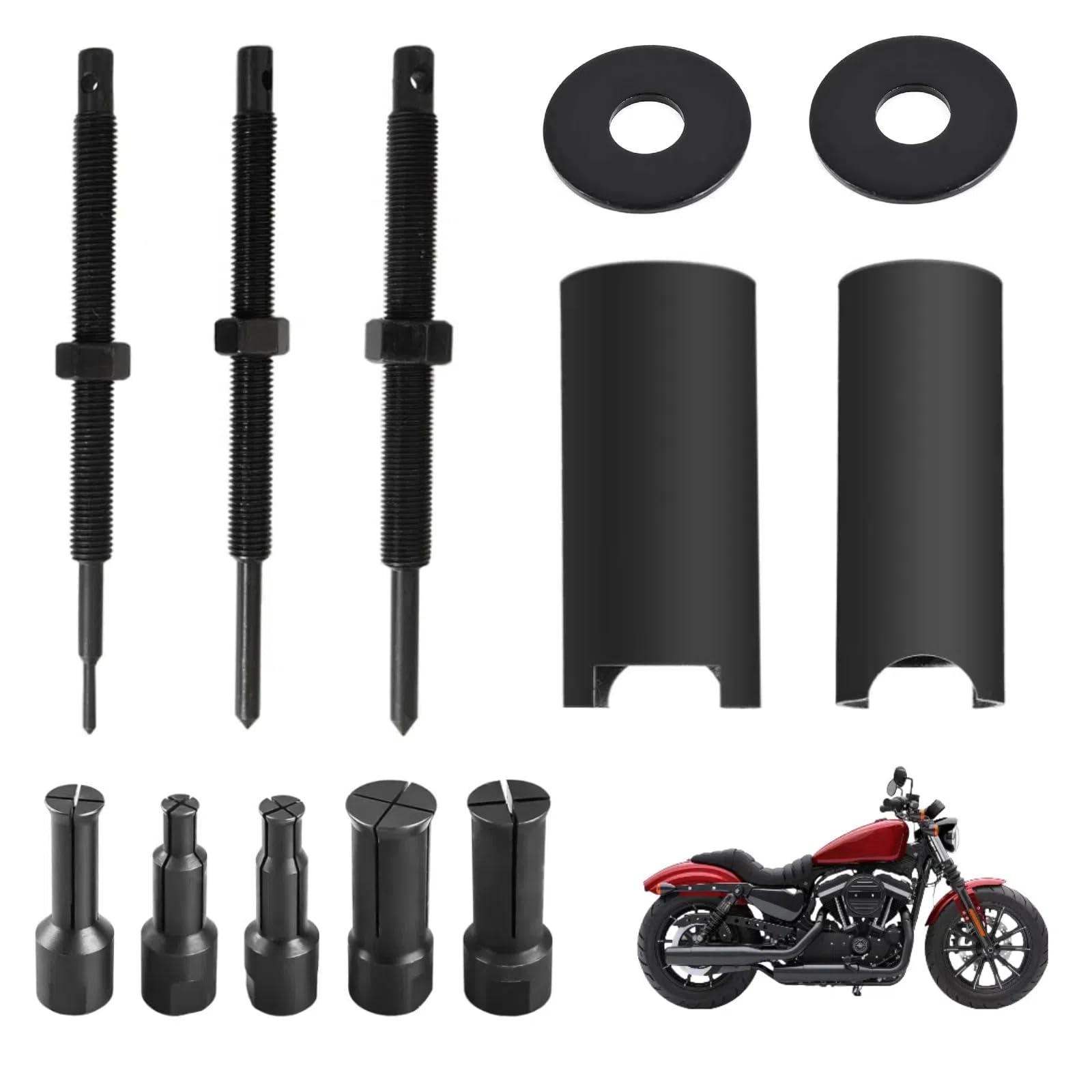 AmoreTempo 12-Teiliger Innenlager Abzieher Set 9-23mm Motorrad Lagerabzieher Innen Set mit 5 Größen offene Clips Radlager Abzieher Werkzeug für Motorradräder Fahrradlager Getriebelager & Pumpenlager AmoreTempo 12-Teiliger Innenlager Abzieher Set 9-23mm Motorrad Lagerabzieher Innen Set mit 5 Größen offene Clips Radlager Abzieher Werkzeug für Motorradräder Fahrradlager Getriebelager & Pumpenlager von AmoreTempo